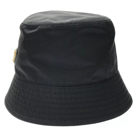 PRADA hat 1HC1372DMIF0632S Nylon Black NEW Women - Picture 1 of 8